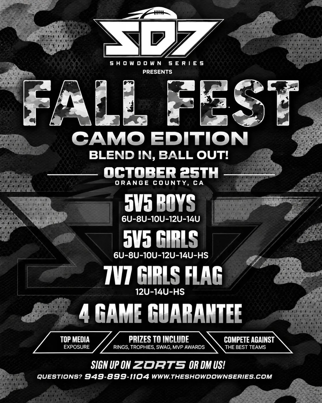 Fall Fest Camo Edition by Showdown Series 5v5 Flag Football Tournament
